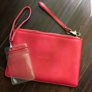 Wristlet makeup bag tech case purse